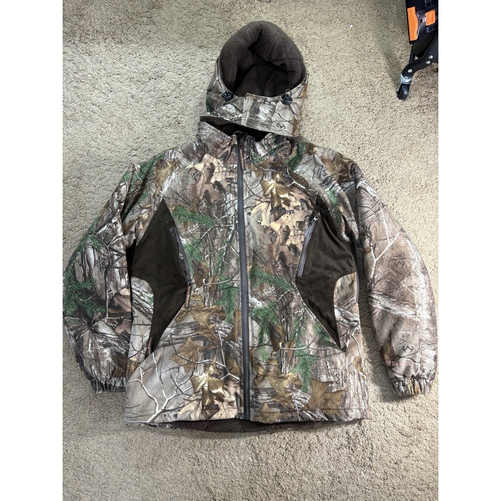Onyx Arctic Shield Women's Medium Hunting Jacket Camo Zippered Pockets Fleece